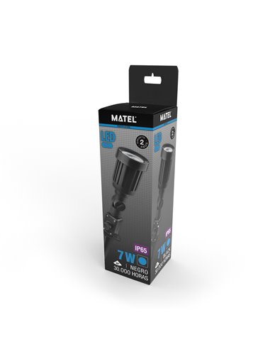 Piqueta Jardin Led 7w Azul