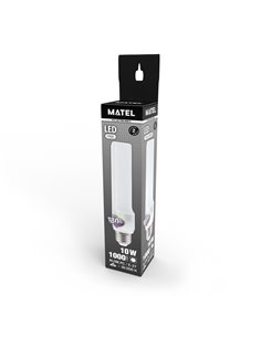 Bombilla led plc matel e-27 giratoria 10w 230v fría 2