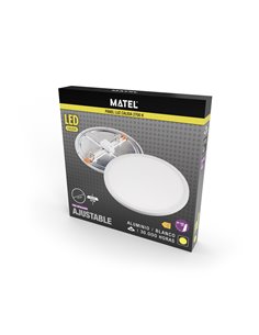 Downlight LED redondo ajustável branco mate 30w 2700K 2