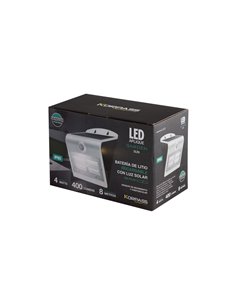 Aplique Led Solar Blanco Con Sensor 4 W 2