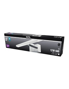 Aplique LED de parede espelhado cromado fosco 12w 600mm 2