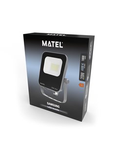 Proyector led aluminio matel chip samsung 20w fría 2