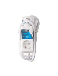Base Onlex Blanca 2tomas Cable 1,5mt 2