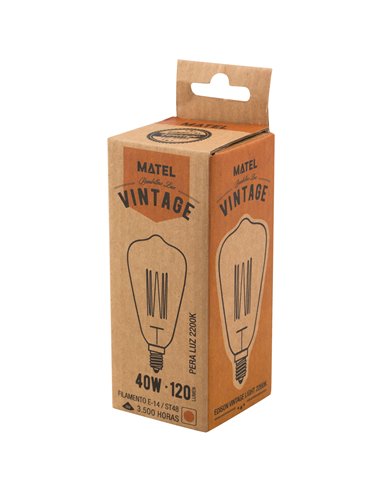 Bomb Edison Vintage Pera St48 E14 40w