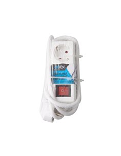 Base Onlex Blanca 2tomas Cable/Int 5mt 2