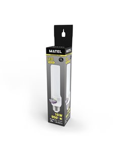 PLC matel E27 lâmpada LED rotativa 10W 230v 2700K 2