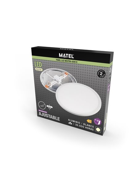 Downlight Led Ajustable Red Blanco 30w N