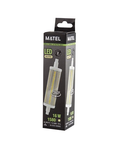 Bomb Led R7s 180º 29x118mm 16w Neutra