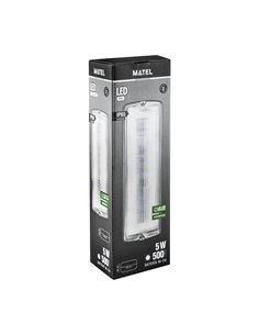 Luz de emergencia led matel 5w 500lm ip65 34cm 2