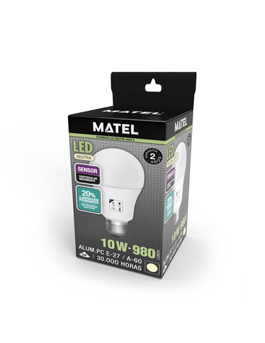 Bomb Led Estandar Sens 20% E27 10w N