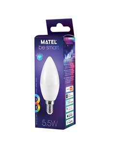 Bomb Led Smart Wifi Vela E14 5,5w Rgb 2