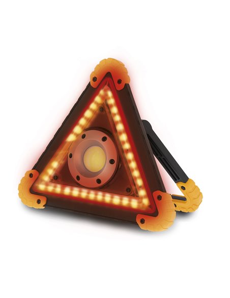 Portátil led cob recargable multifunción triángulo