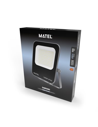 Proyector led aluminio matel chip samsung 100w fría
