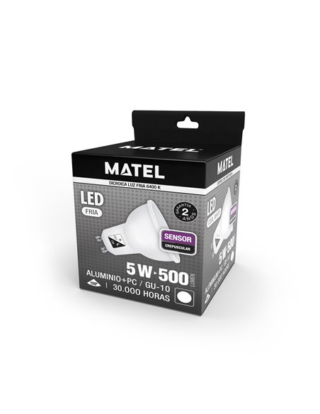 Bomb Led Dicroica Sens Crepusc 5w F