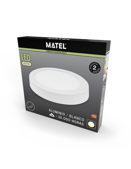 Downlight Led Superf Redon Blanco 6w Ne