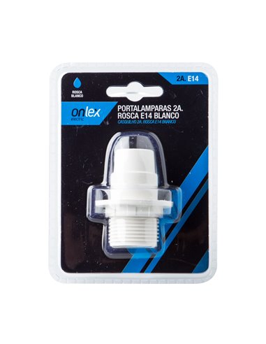 Porta-lâmpada e14 rosca onlex 2a blister branco