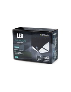 Aplique solar de parede LED Korpass com sensor 5W luz 6400K 2