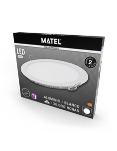 Downlight Led Redondo Blanco 9w Fria 2