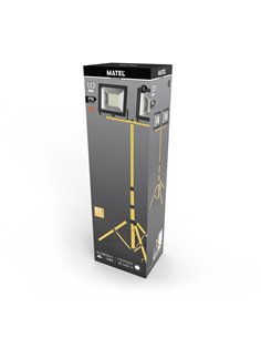 Tripé com projetor led frio matel ip65 2x70w 2