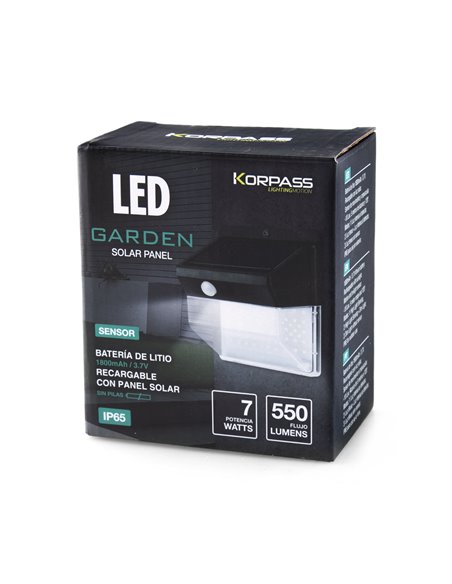 Aplique Led Solar Sens Vertical 7w Fria
