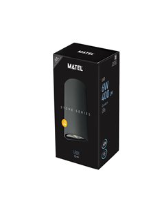 Aplique Led Luxe Semicirc Gris Ip54 6w F 2