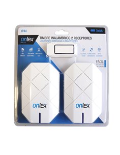 Timbre Inalam 1 Emisor 2 Receptores 12V 2