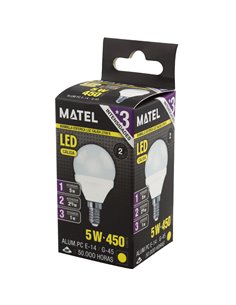 Bomb Led Esferica 3 Intensid E14 5w Cal 2