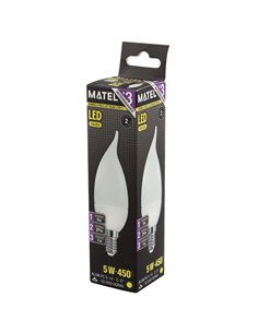 Bomb Led Vela Flama 3 Intensid E14 5w Ca 2