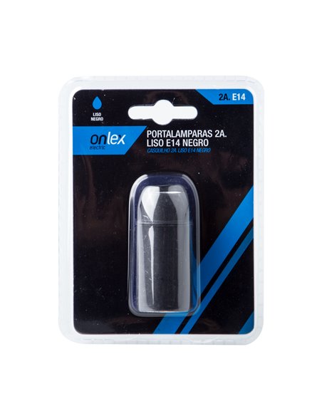 Bl Portalamparas Onlex 2a E-14 Liso Neg