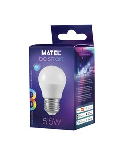 Bomb Led Smart Wifi Esferic E27 5,5w Rgb 2