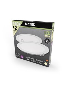 Downlight LED redondo branco Matel 18w light 4200K (2 unidades) 2