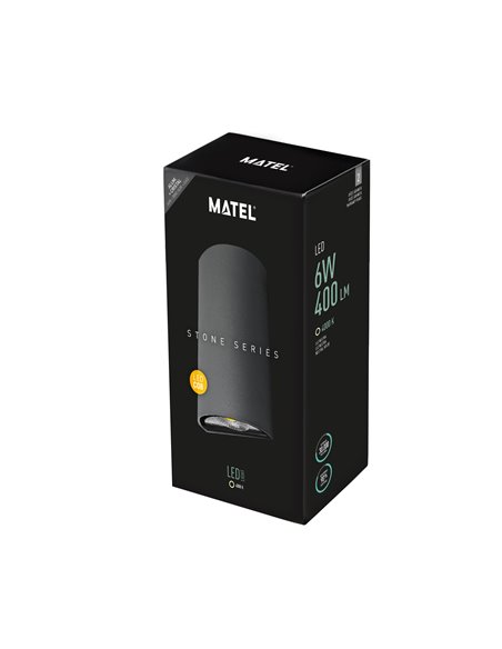 Aplique Led Luxe Semicirc Gris Ip54 6w N