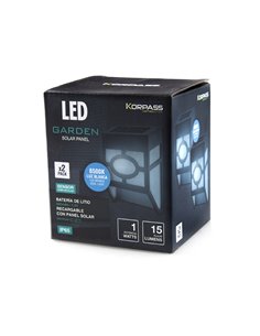 Aplique Led Solar Guia Crepus 1w 2unid F 2