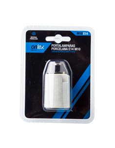 Bl Portalamparas Onlex E-14 Porcel M10 2