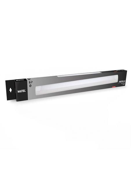 Pantalla Blanca Ip20 P/2tub Led 18w 120c