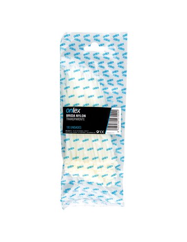 Brida nylon onlex transparente 7,5x540mm (100 unidades)
