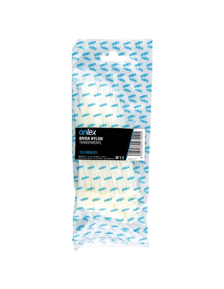 Brida nylon onlex transparente 7,5x540mm (100 unidades)