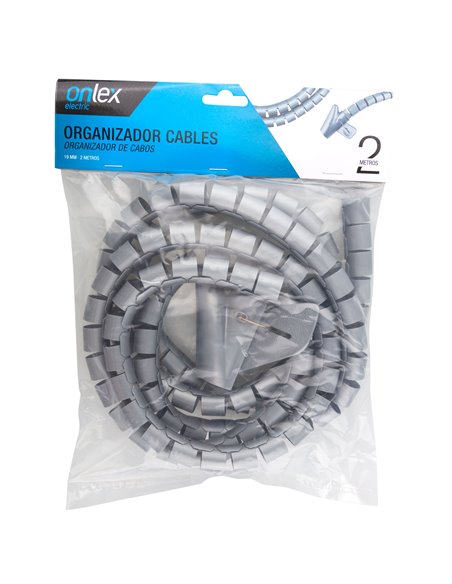 Organizador de cables onlex 2m 19mm