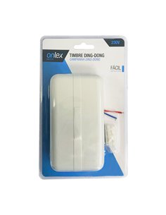 Timbre Ding-Dong 230V 135x79x50mm 2