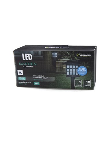Piqueta Led Solar Farol Crepus 1w 2un C