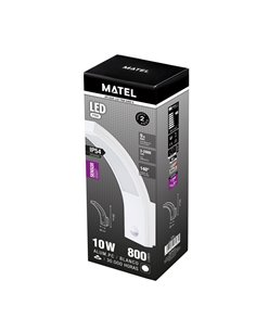 Aplique LED com sensor externo IP54 matel branco 6400K 2