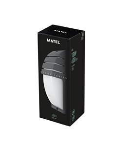 Aplique Led Luxe Vertica Gris Ip54 10w N 2
