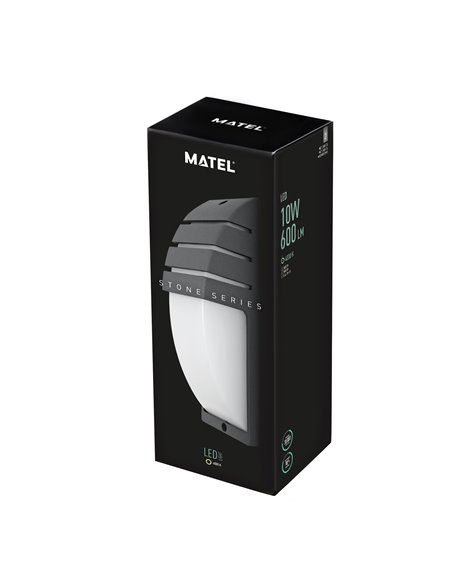 Aplique Led Luxe Vertica Gris Ip54 10w N