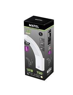 Aplique LED com sensor externo IP54 matel branco 4200K 2