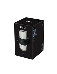 Aplique Led Luxe Redond Negro Ip54 10w F 2