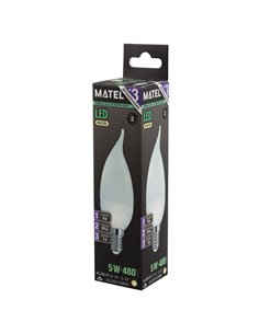 Bomb Led Vela Flama 3 Intensid E14 5w Ne 2
