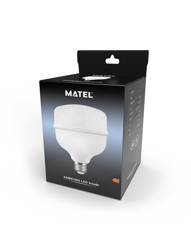 Bombilla led industrial matel chip samsung e27 30w fría