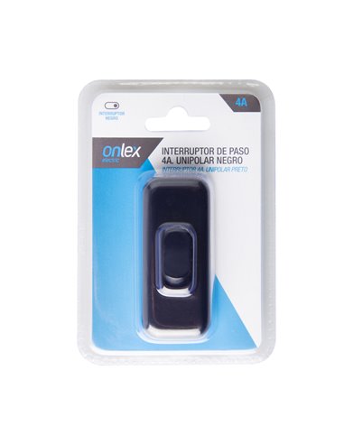 Bl Interruptor Onlex 4a Unip Paso Negr