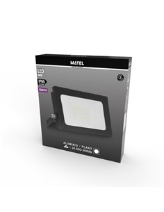 Proyector Led Plano Negro 12/24V 30w Fri 2