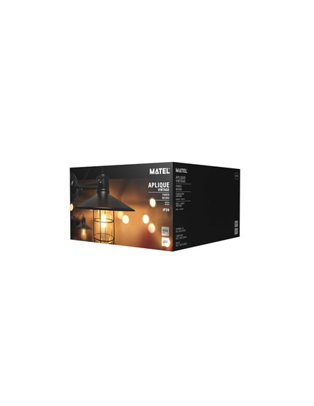 Aplique vintage E27 matel 260x300mm